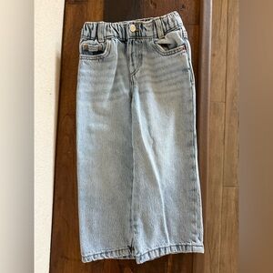 Zara toddler wide leg denim jeans